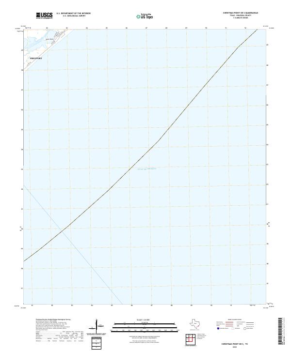 US Topo 7.5-minute map for Christmas Point OE S TX