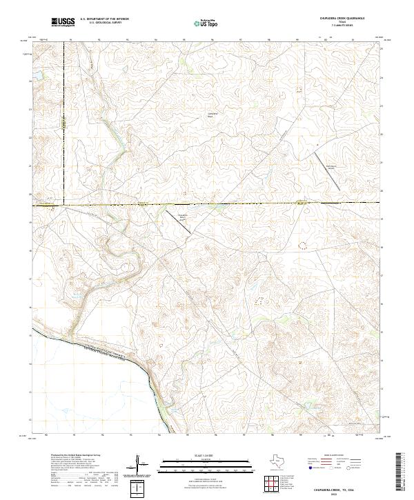 US Topo 7.5-minute map for Chupadera Creek TXCOA – American Map Store