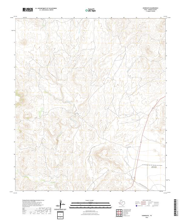US Topo 7.5-minute map for Cieneguita TX