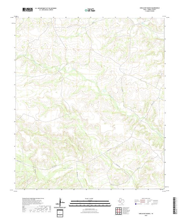 US Topo 7.5-minute map for Circle Dot Ranch TX