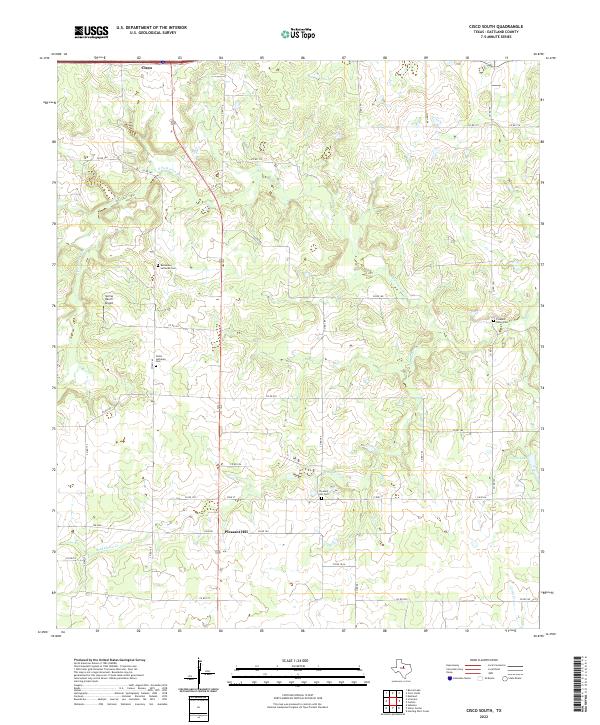 US Topo 7.5-minute map for Cisco South TX