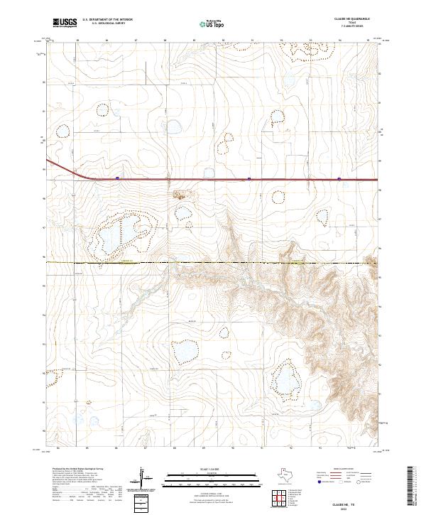 US Topo 7.5-minute map for Claude NE TX