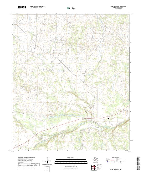 US Topo 7.5-minute map for Clear Creek Lake TX