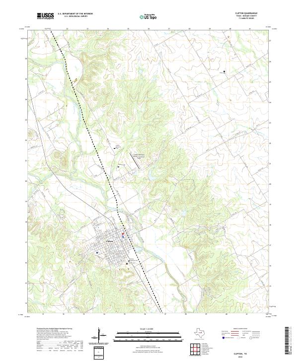 US Topo 7.5-minute map for Clifton TX