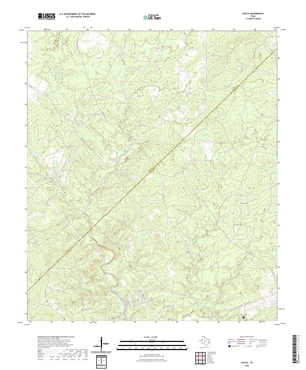 US Topo 7.5-minute map for Colita TX