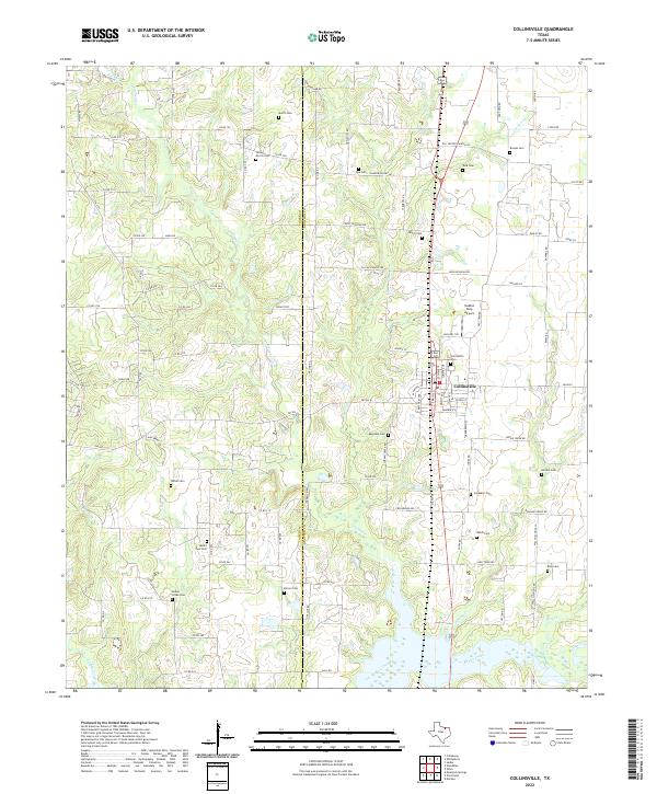 US Topo 7.5-minute map for Collinsville TX