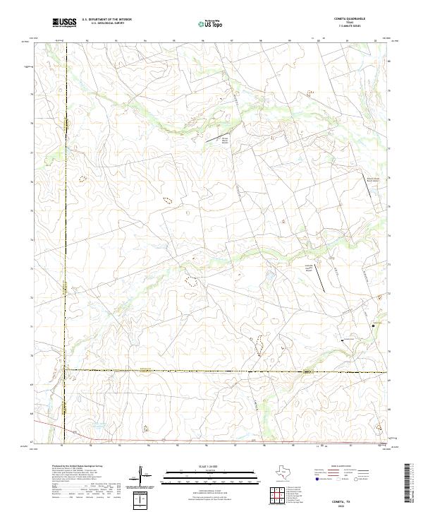 US Topo 7.5-minute map for Cometa TX