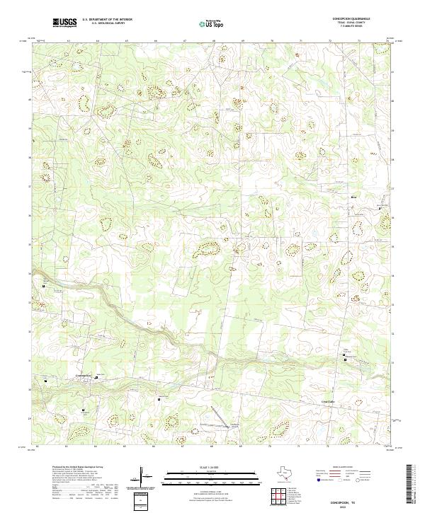 US Topo 7.5-minute map for Concepcion TX