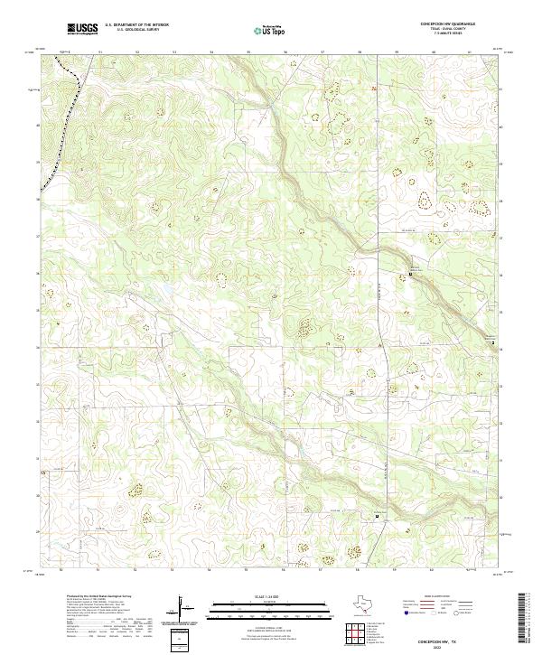 US Topo 7.5-minute map for Concepcion NW TX