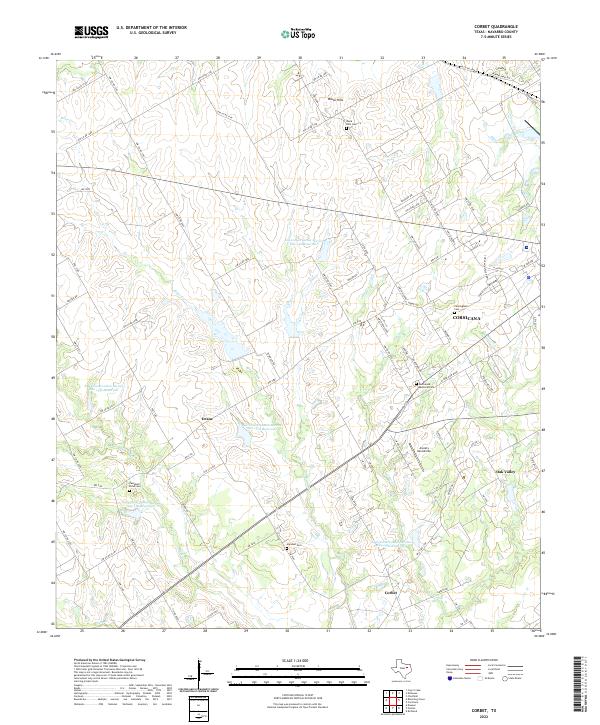 US Topo 7.5-minute map for Corbet TX