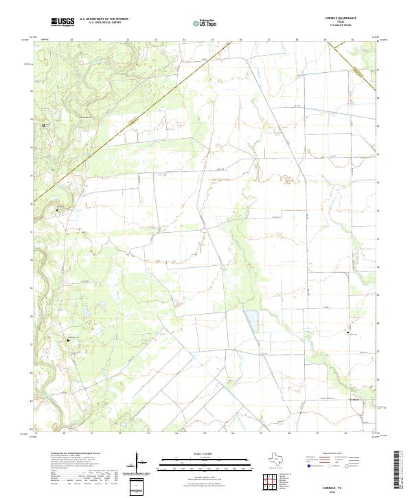 US Topo 7.5-minute map for Cordele TX