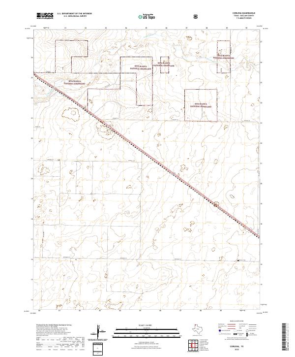 US Topo 7.5-minute map for Corlena TX