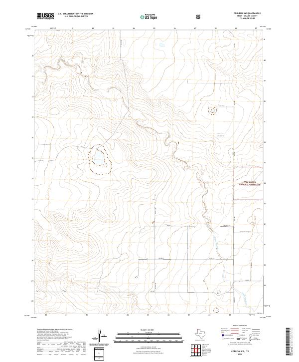US Topo 7.5-minute map for Corlena NW TX