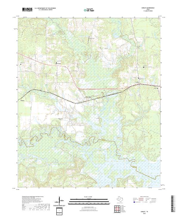 US Topo 7.5-minute map for Corley TX