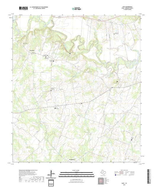 US Topo 7.5-minute map for Cost TX – American Map Store