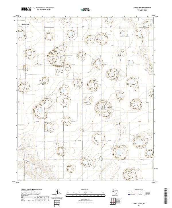 US Topo 7.5-minute map for Cotton Center TX