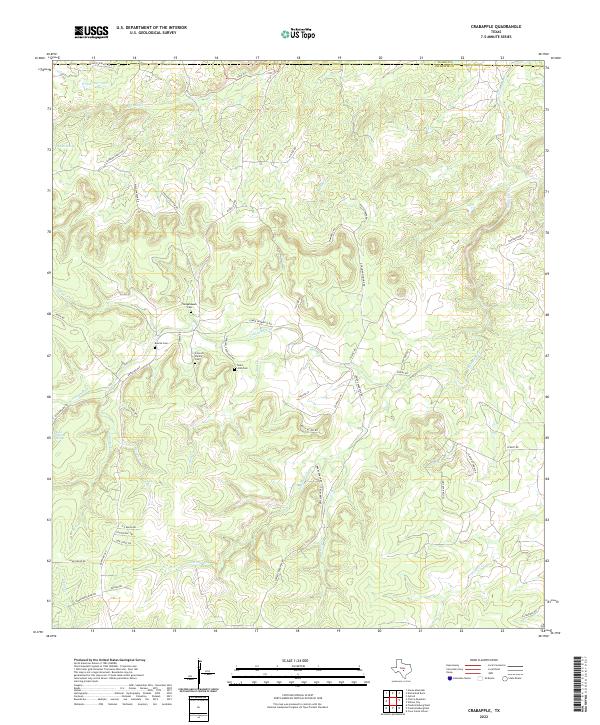 US Topo 7.5-minute map for Crabapple TX