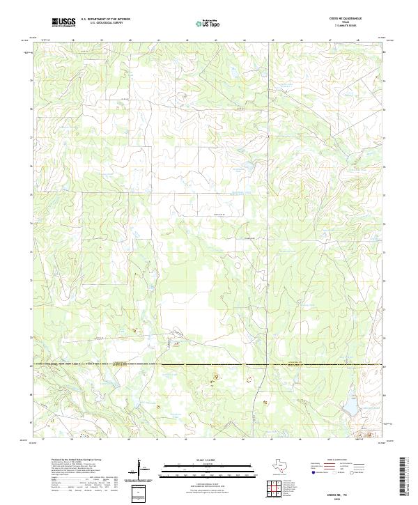 US Topo 7.5-minute map for Cross NE TX
