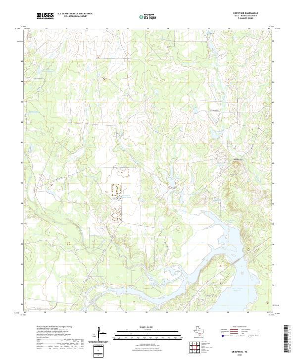 US Topo 7.5-minute map for Crowther TX