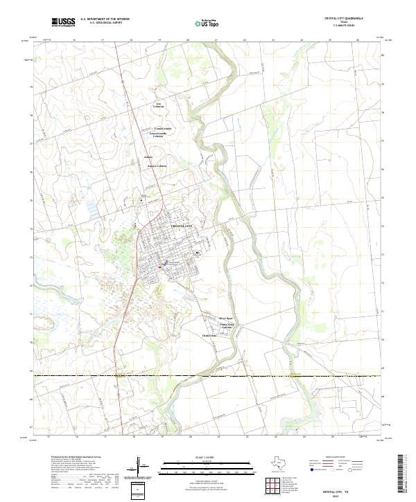 US Topo 7.5-minute map for Crystal City TX