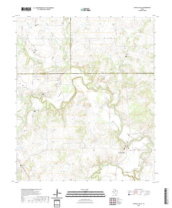 US Topo 7.5-minute map for Crystal Falls TX