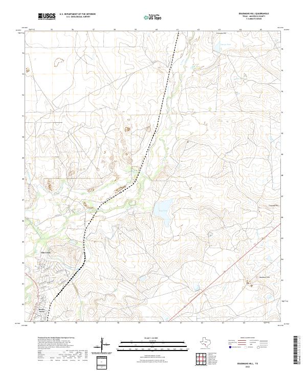 US Topo 7.5-minute map for Deadmans Hill TX