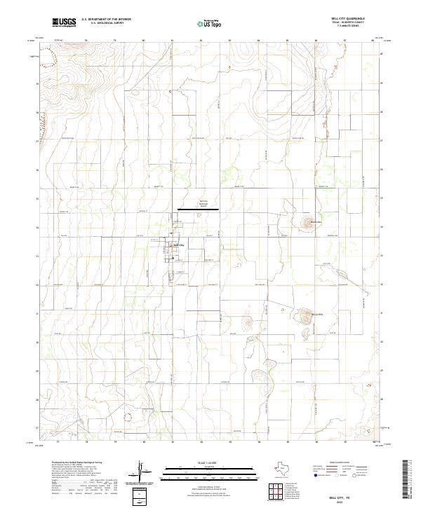 US Topo 7.5-minute map for Dell City TX