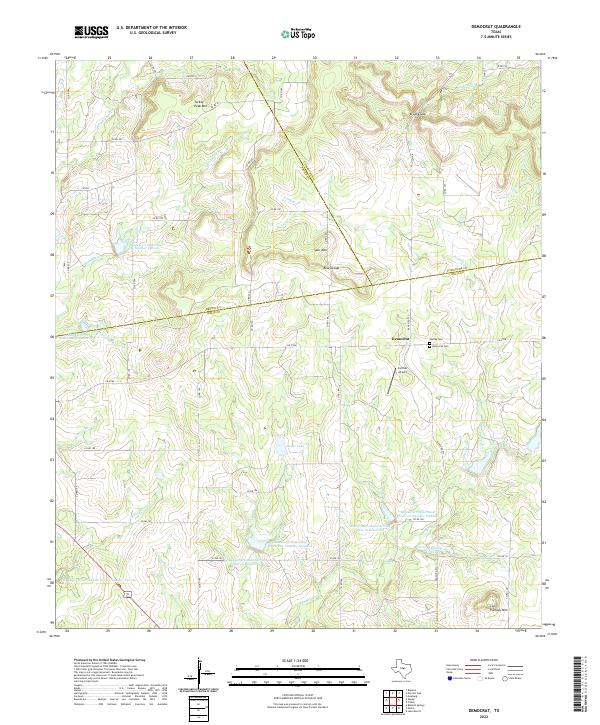US Topo 7.5-minute map for Democrat TX