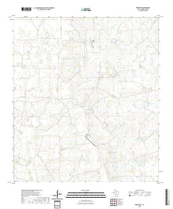 US Topo 7.5-minute map for Dentonio TX