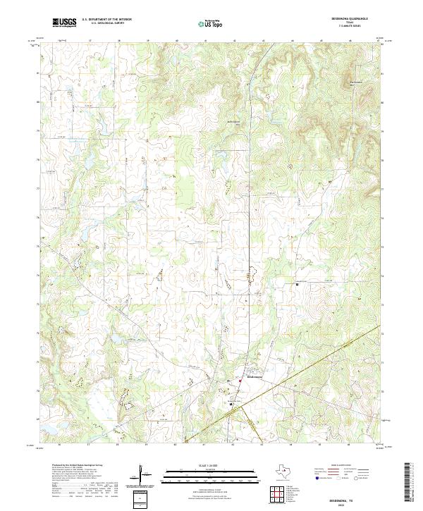 US Topo 7.5-minute map for Desdemona TX