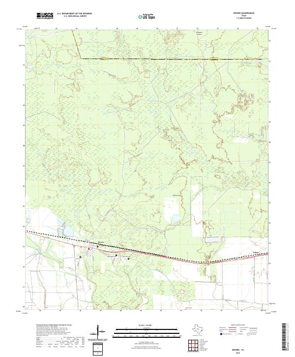 US Topo 7.5-minute map for Devers TX