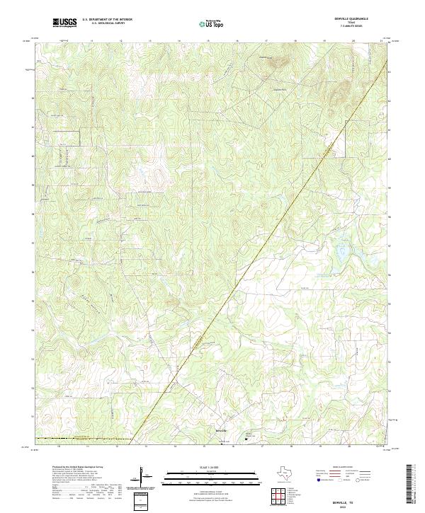 US Topo 7.5-minute map for Dewville TX