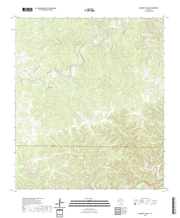 US Topo 7.5-minute map for Diamond S Ranch TX
