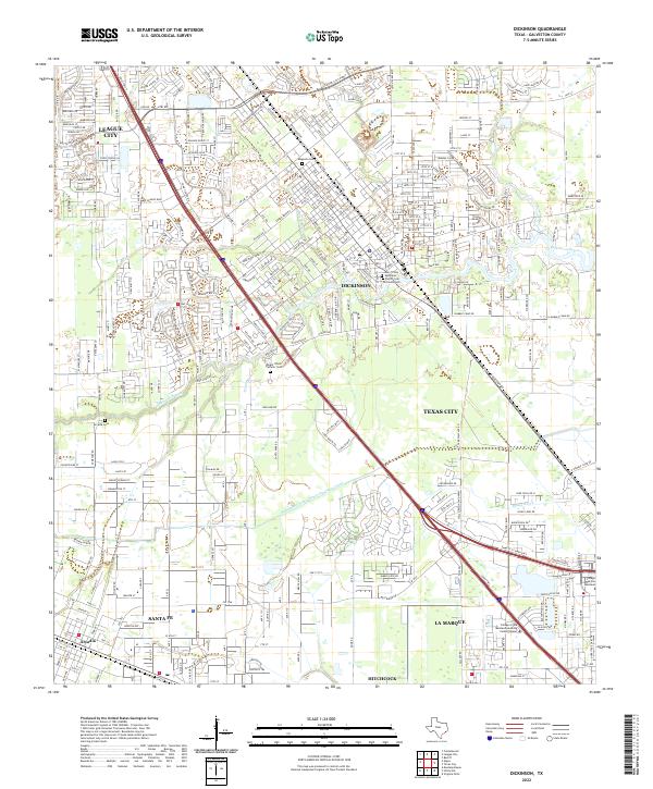 US Topo 7.5-minute map for Dickinson TX