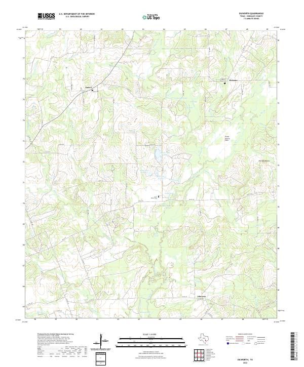 US Topo 7.5-minute map for Dilworth TX