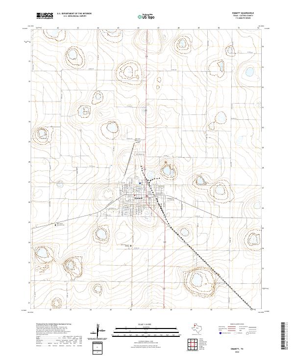 US Topo 7.5-minute map for Dimmitt TX