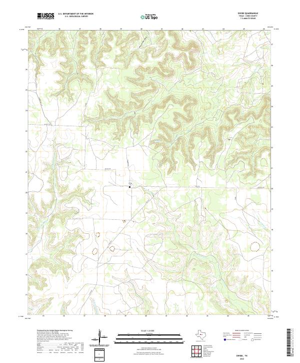 US Topo 7.5-minute map for Divide TX