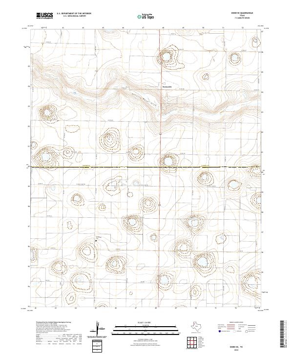 US Topo 7.5-minute map for Dodd SE TX