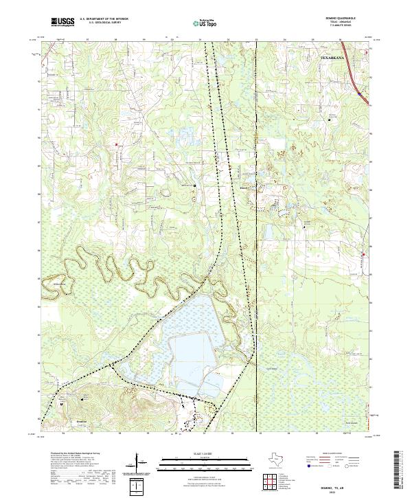 US Topo 7.5-minute map for Domino TXAR