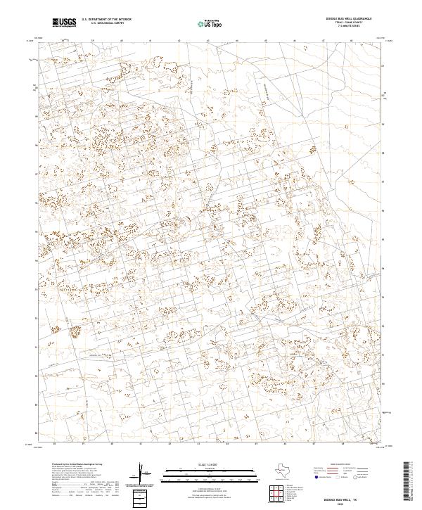 US Topo 7.5-minute map for Doodle Bug Well TX