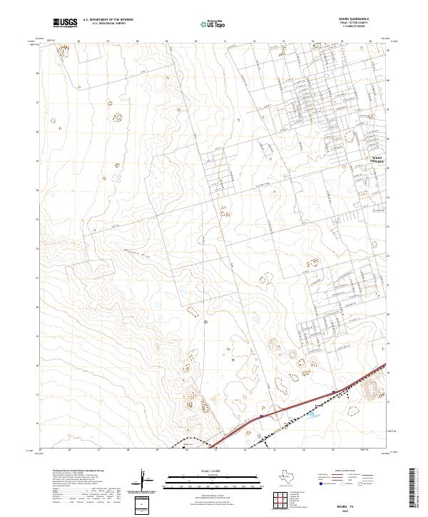 US Topo 7.5-minute map for Douro TX