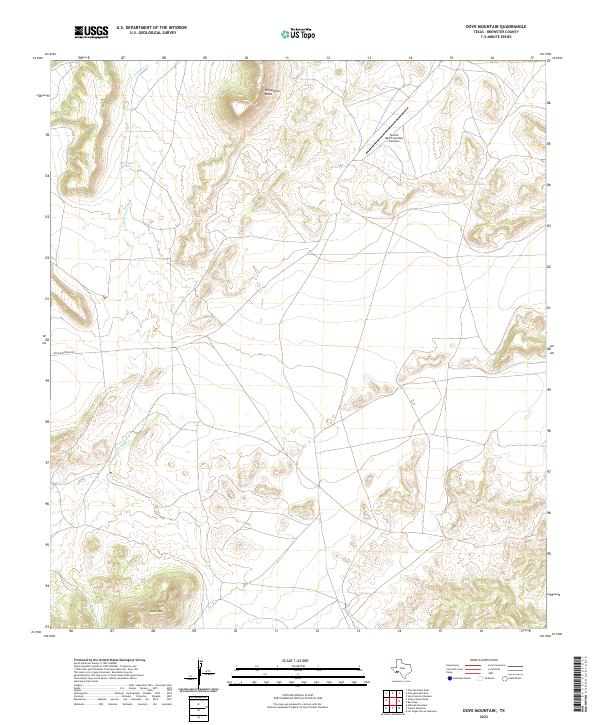 US Topo 7.5-minute map for Dove Mountain TX