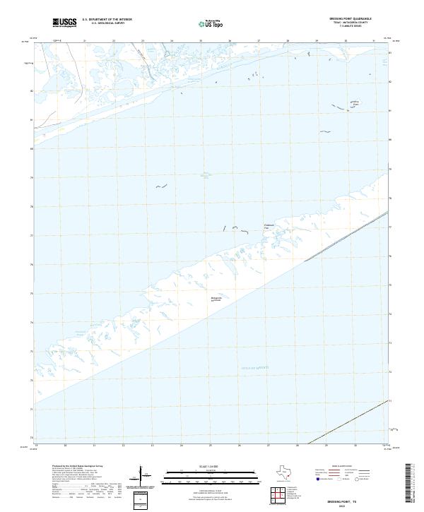 US Topo 7.5-minute map for Dressing Point TX