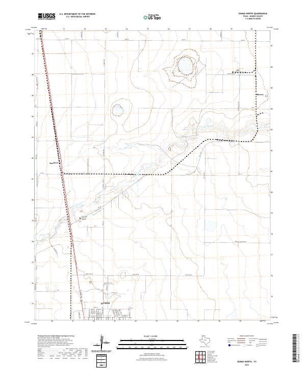 US Topo 7.5-minute map for Dumas North TX