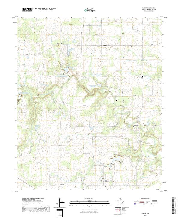 US Topo 7.5-minute map for Duster TX