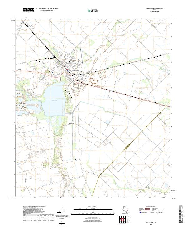 US Topo 7.5-minute map for Eagle Lake TX