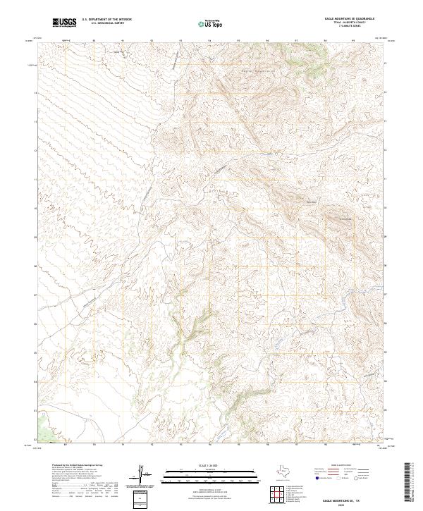 US Topo 7.5-minute map for Eagle Mountains SE TX