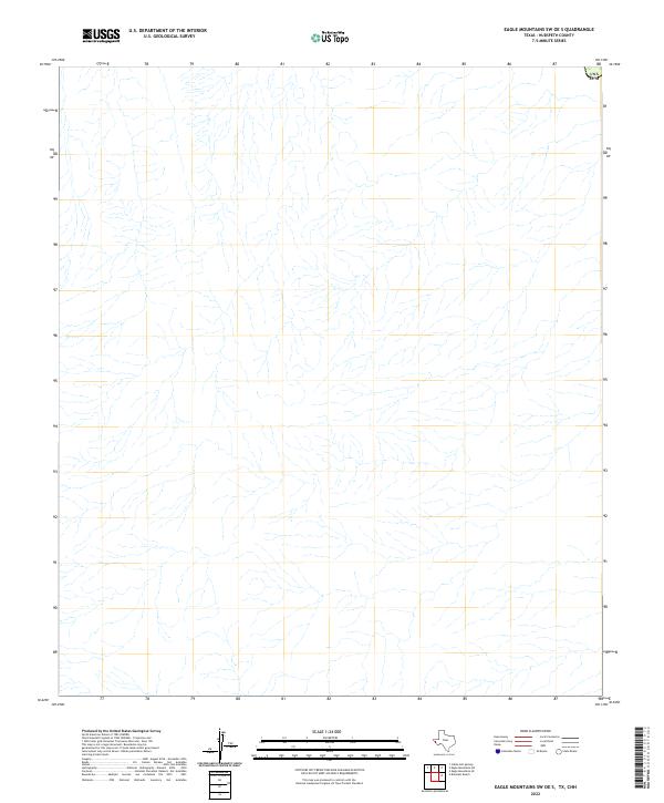 US Topo 7.5-minute map for Eagle Mountains SW OE S TXCHH