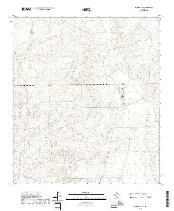 US Topo 7.5-minute map for East Losa Tank TX