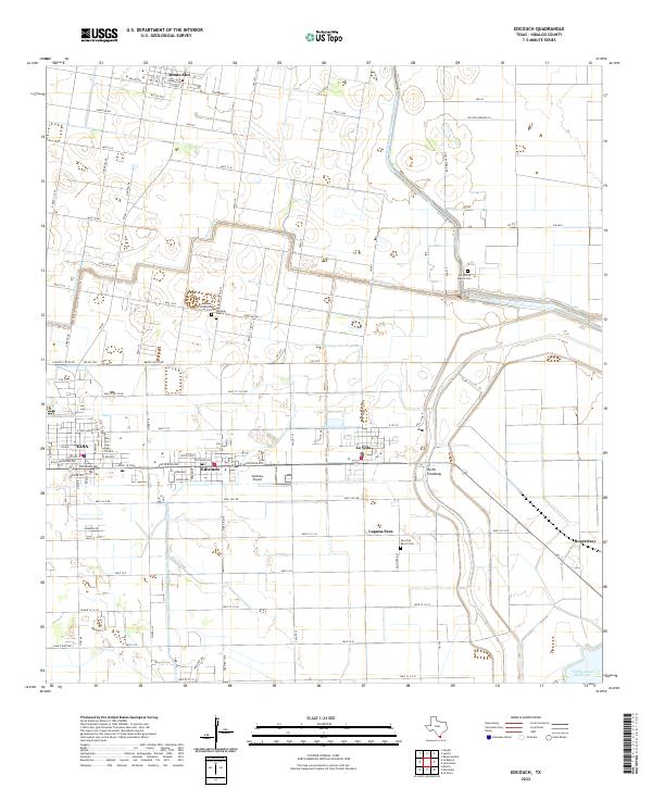 US Topo 7.5-minute map for Edcouch TX